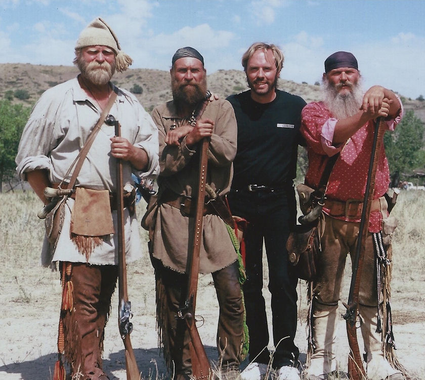 With the models for my “Don’t Move” painting. South Dakota, 2001