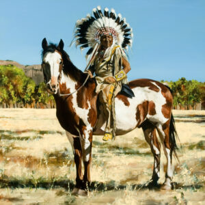 #410.Painted Chief.48X48.Oil.7-06