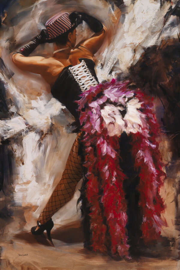 #694.Burlesque Bunnotzi.60X40.oil.4-12