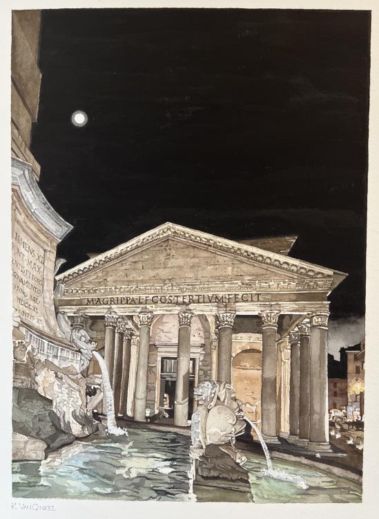 "Ti Amo Fino alla Luna del Pantheon e Ritorno…"(I Love You to the Pantheon Moon and Back…)